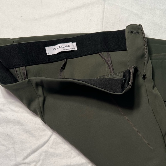 NWOT Banana Republic Dusty Olive Green Skinny Luxe Sculpt Pant Sz 0 - Picture 5 of 7